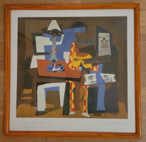 Les 3 musiciens de Pablo Picasso peint par Serge